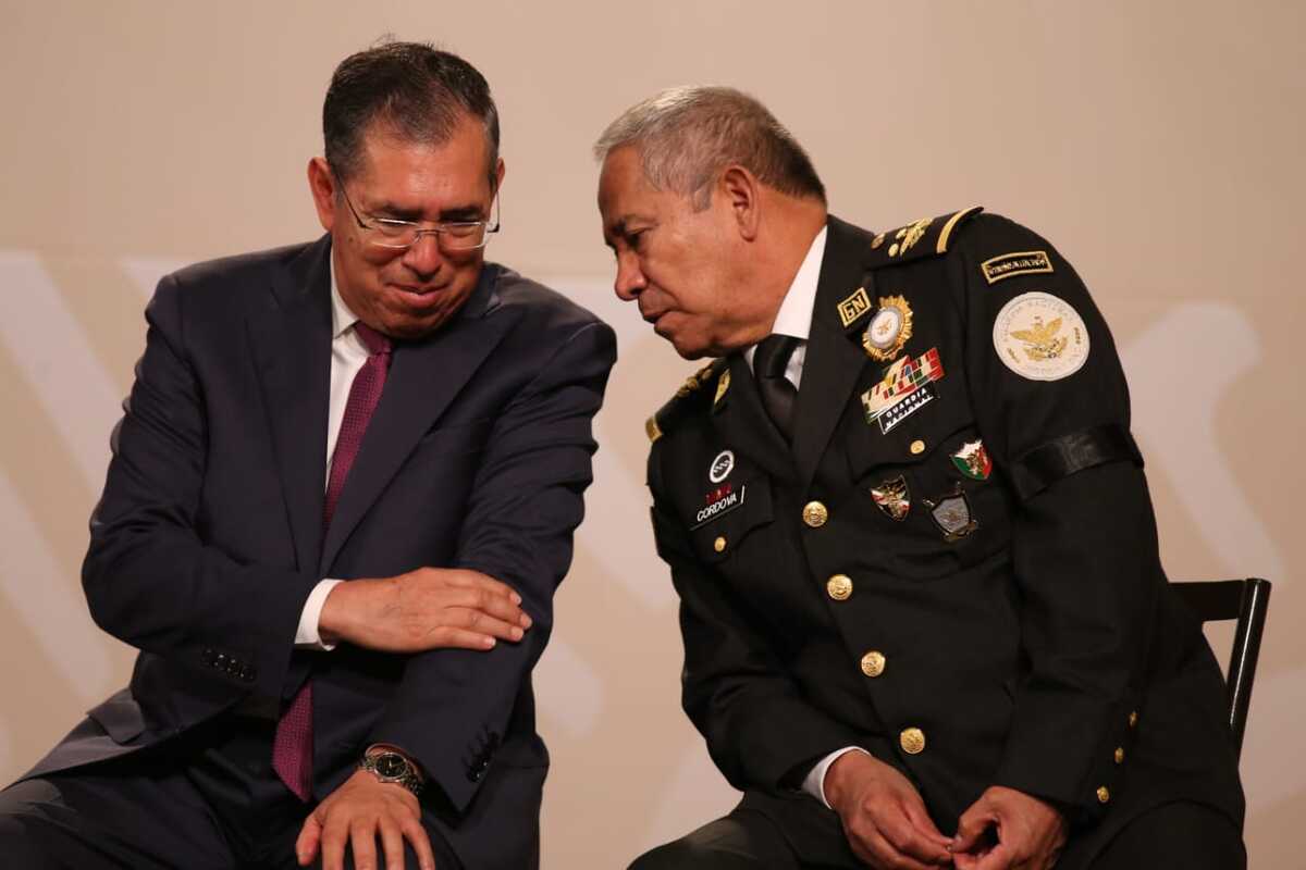 Luis Rodríguez Bucio y David Córdova en La Mañanera | Octavio Hoyos