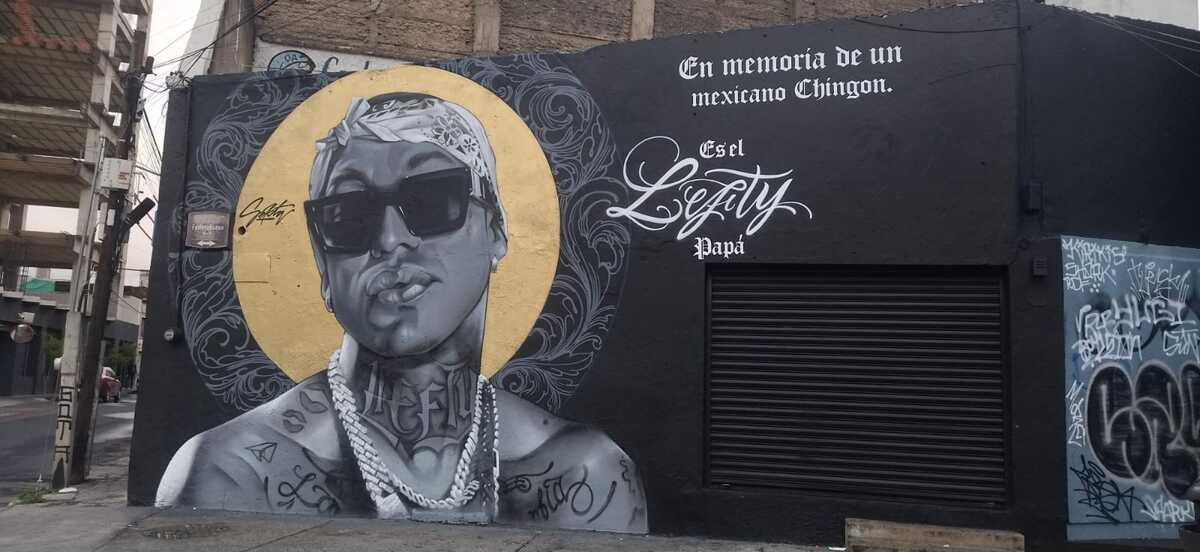 Mural en honor a Lefty SM. (Diana Barajas)