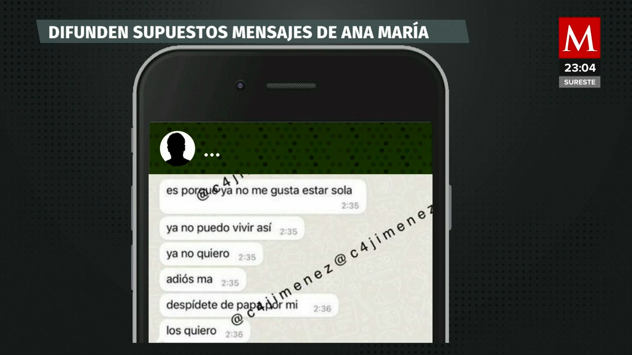 Revelados los impactantes mensajes de Allan Gil en el feminicidoo de Ana María Serrano