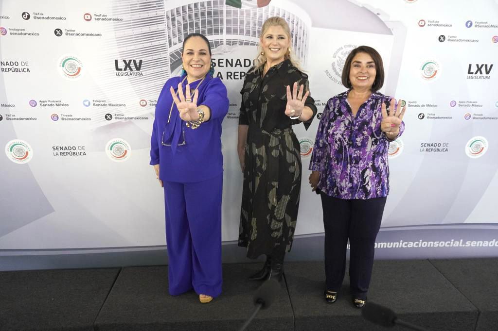 Senadoras de Morena se destapan para coordinar defensa de la 4T en Tabasco, Yucatán y Guanajuato. (Especial)
