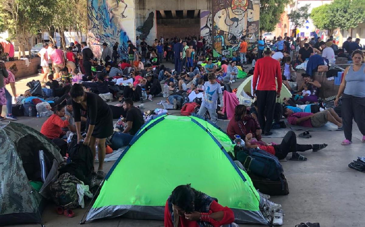 Foto: Stefany Yedra | Migrantes varados en Irapuato solicitan apoyo de autoridades para llegar a la frontera