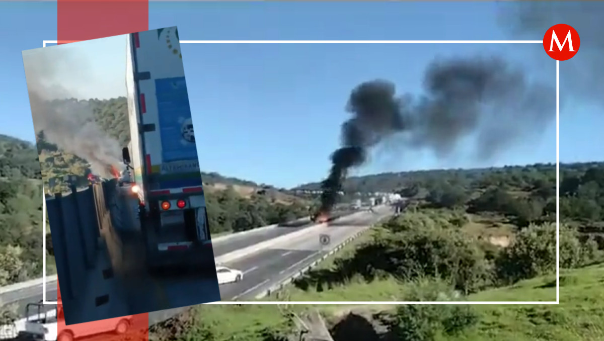Pipa de gas se incendia en el Arco Norte | Especial