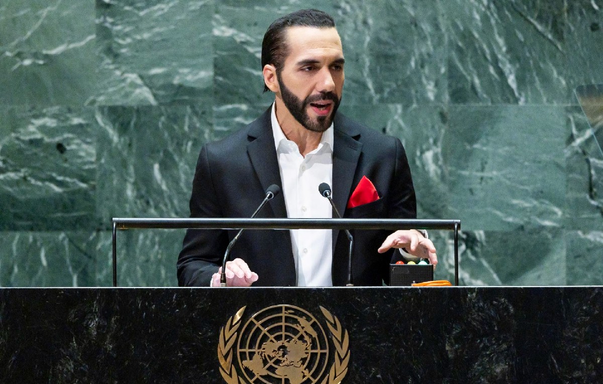 El presidente salvadoreño se presento ante la ONU pese a sus críticas contra el estado de excepción (EFE)