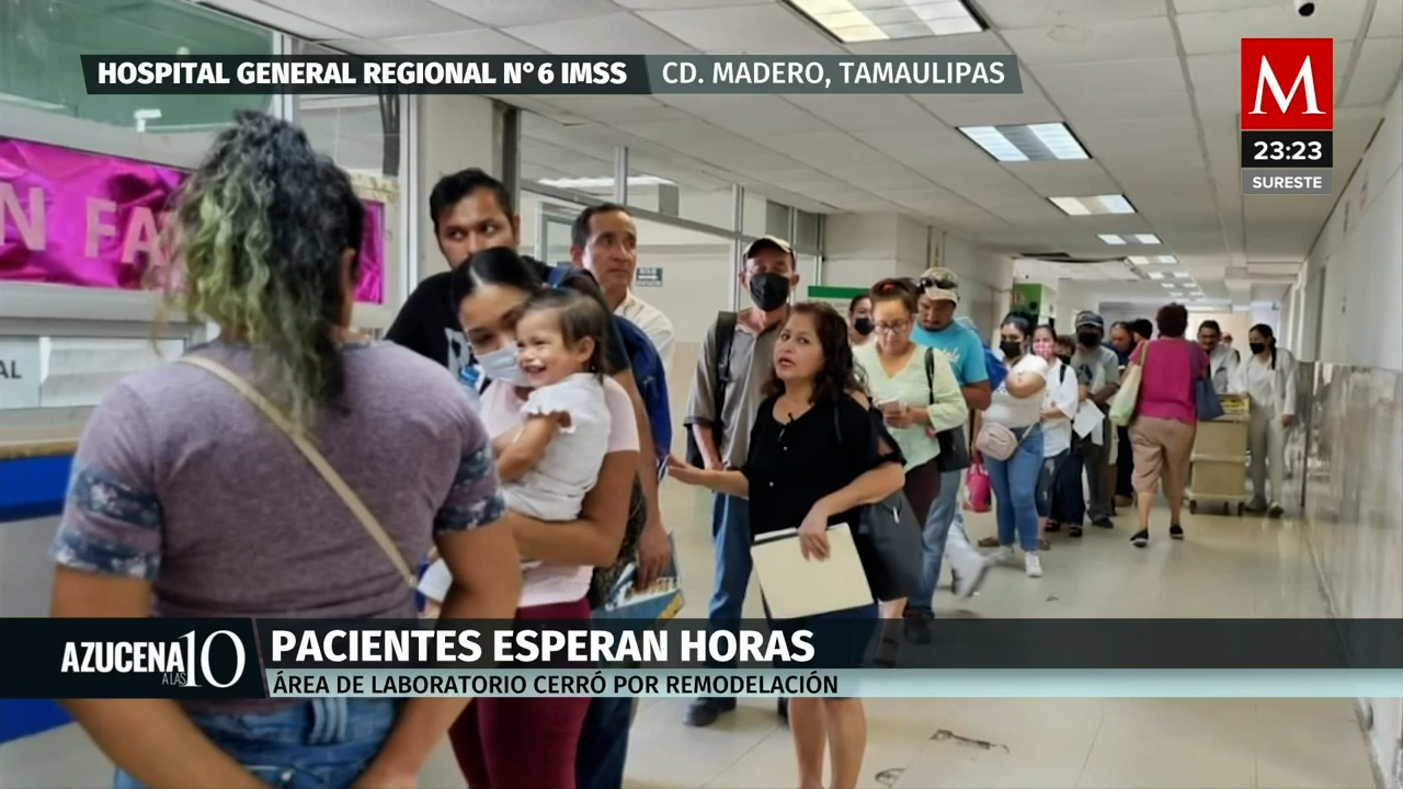 Pacientes del hospital regional 6 del IMSS en Ciudad Madero denuncian largas filas
