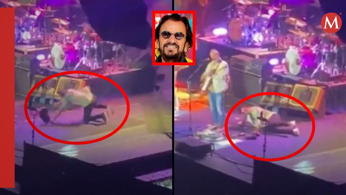 Ringo Starr se cae en pleno escenario en Nuevo Mexico | ESPECIAL