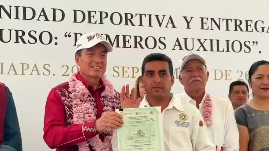 En Chiapas, inauguran construcción de Unidad Deportiva- Grupo Milenio