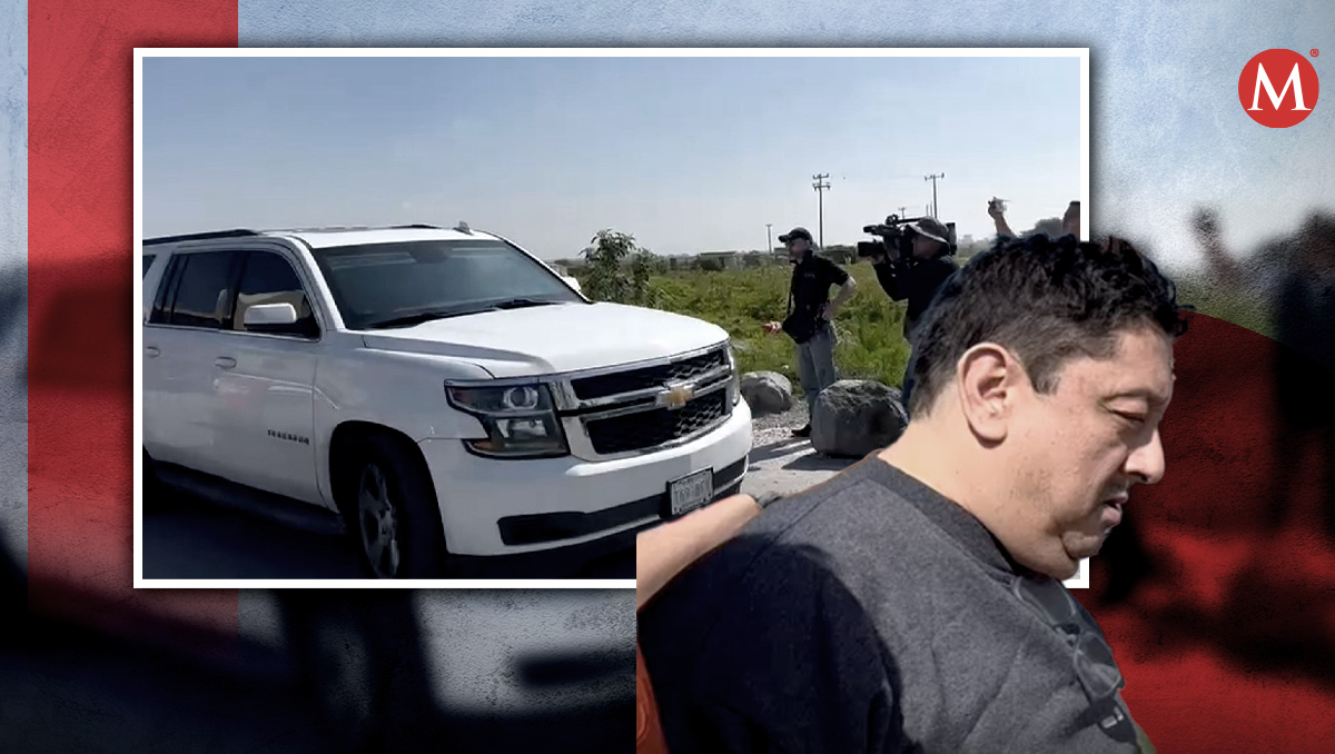 El fiscal Uriel Carmona salió del penal del Altiplano en una camioneta blanca. | Mario C. Rodríguez