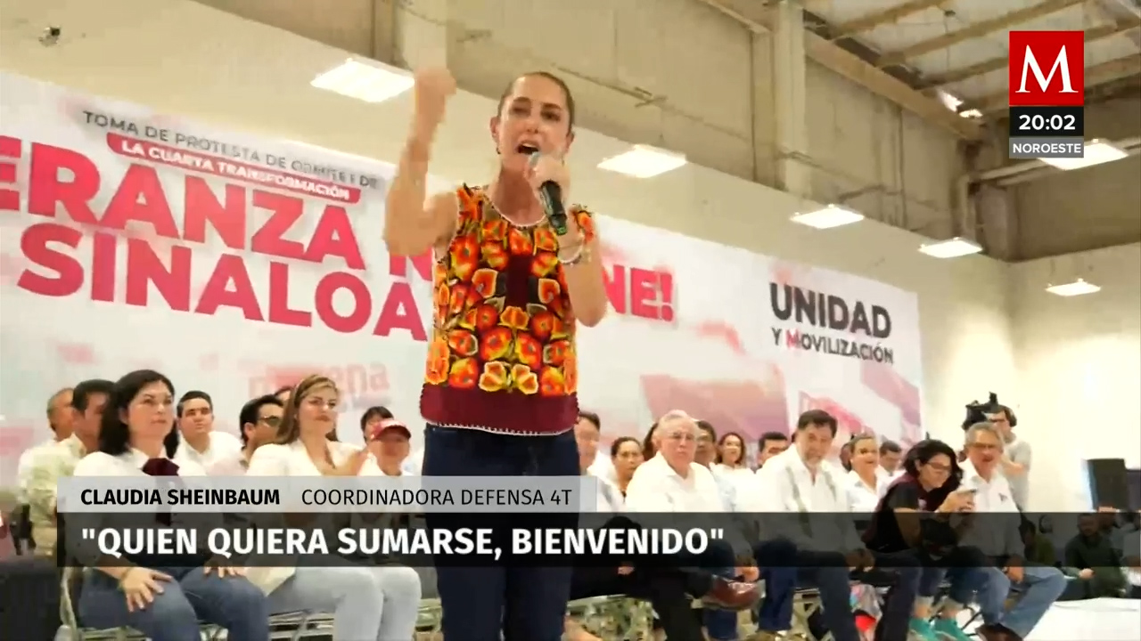 Apoyo de ex dirigentes del PRI y figuras públicas a Claudia Sheinbaum en Sinaloa