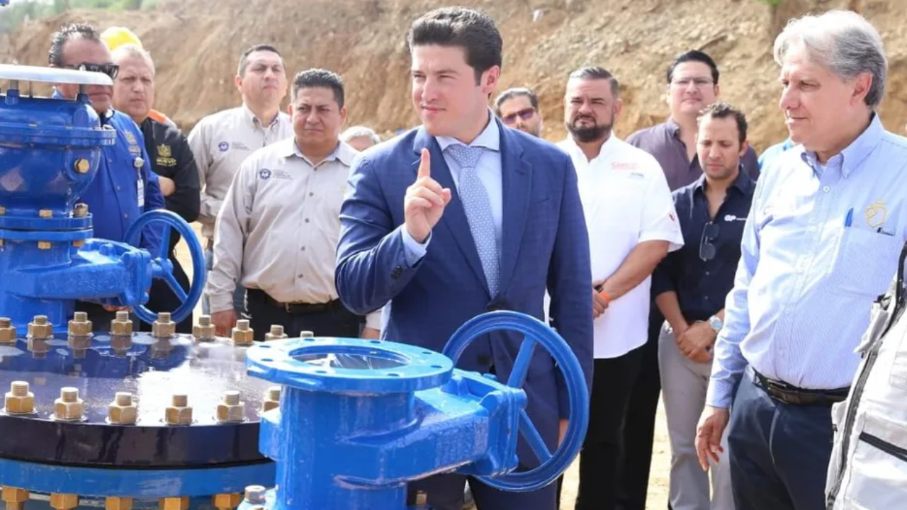 Llega el agua a Nuevo León; se trabaja en segunda bomba de 'El Cuchillo II'