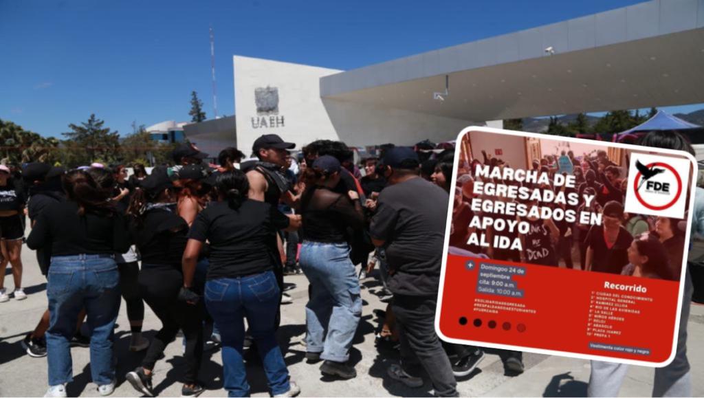 Marcharán egresados de la UAEH.