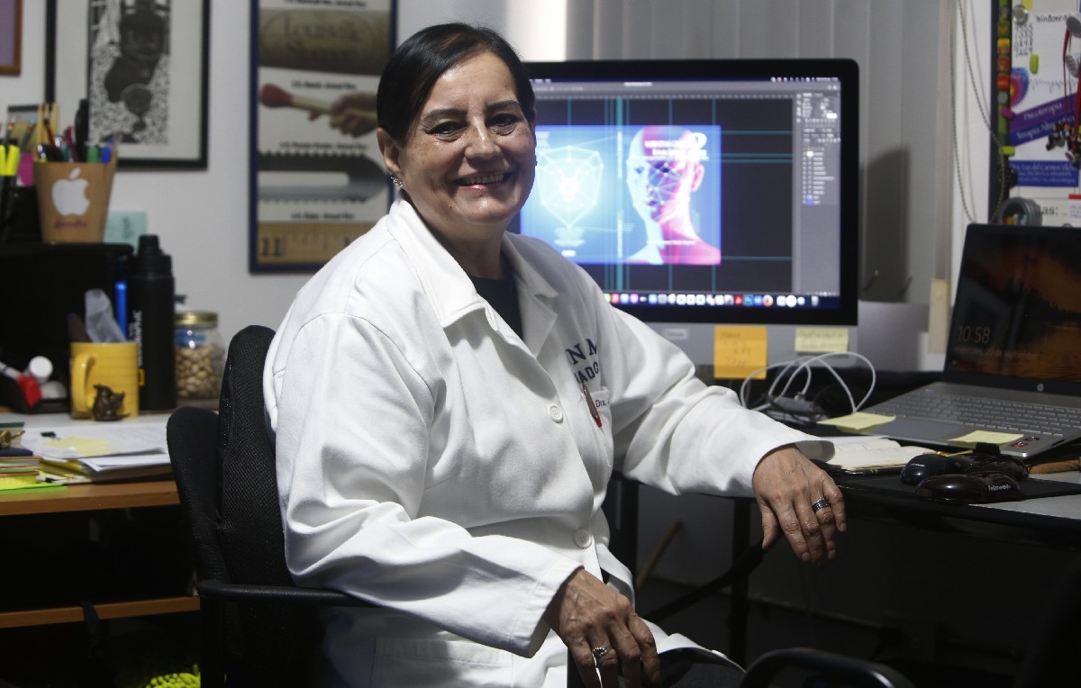Luz del Carmen Vilchis, aspirante a la rectoría de la UNAM (Foto: Ariana Pérez)