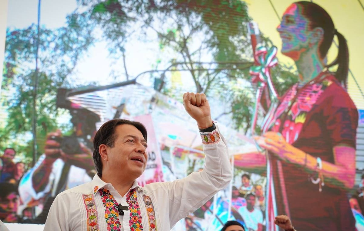Mario Delgado en evento de Claudia Sheinbaum en Oaxaca (Especial)