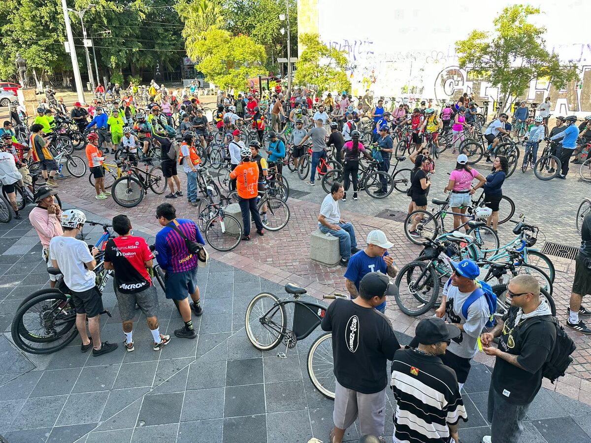 Por sexto año consecutivo en Guadalajara se realizó la rodada ciclista. (Pablo Núñez)