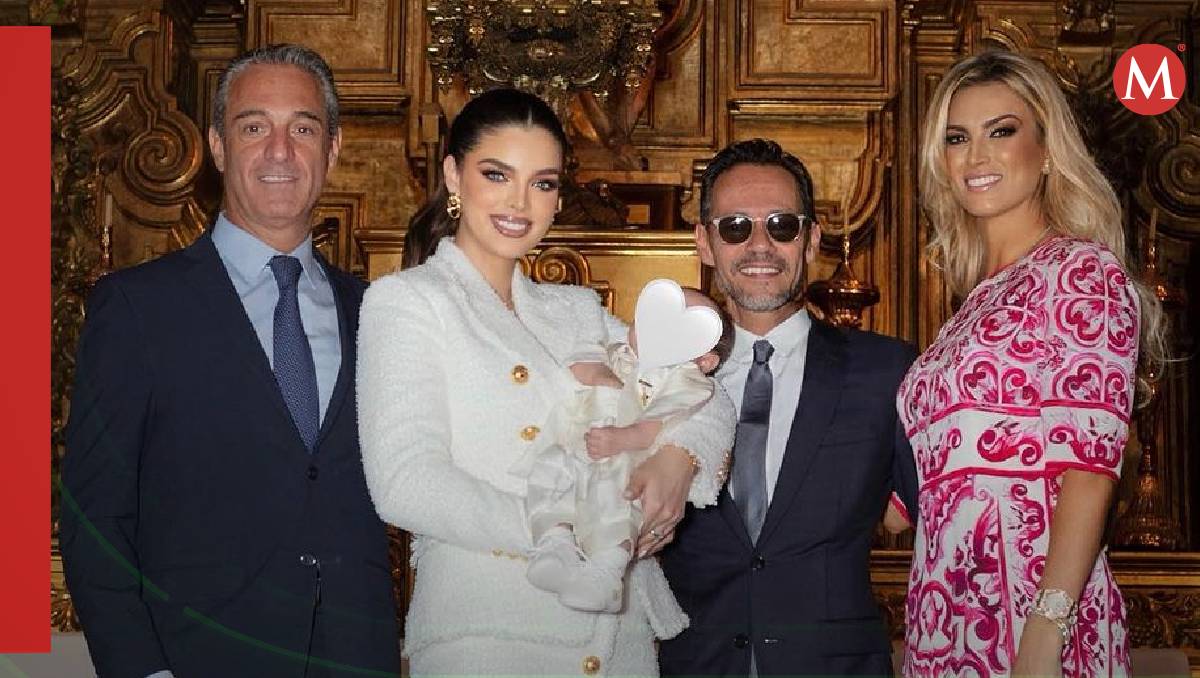 Bautizan bebé de Marc Anthony y Nadia Ferreira (Especial).