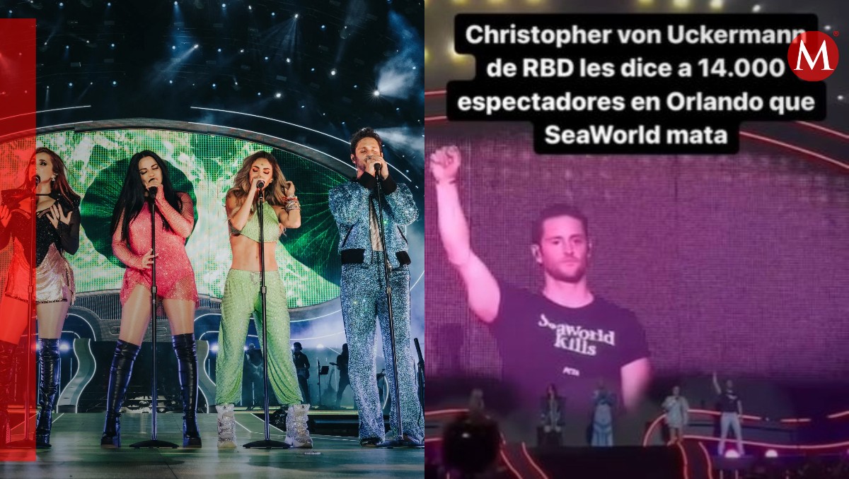 Christopher Uckermann se lanza en contra de SeaWorld en pleno concierto de RBD