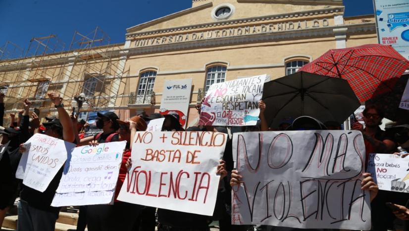 Continuará paro en la UAEH tras renuncia de María Teresa Paulín. (Jorge Sánchez)
