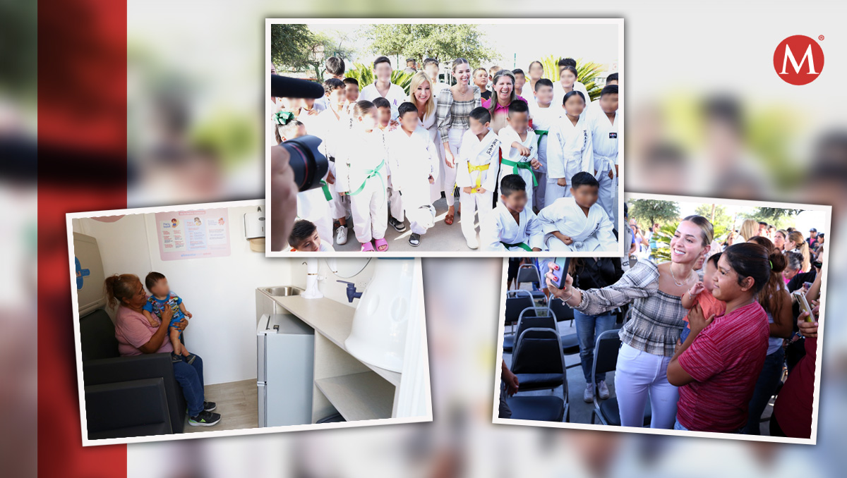 Mariana Rodríguez inaugura lactario número 17, en Juárez. Fotos: Raúl Palacios