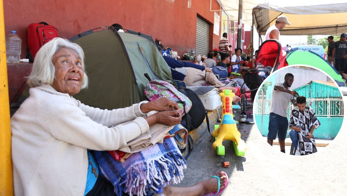 Racionando la comida y cortándose el cabello lidian con altas temperaturas. FOTOS: R. PALACIOS
