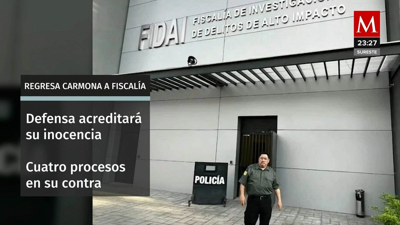 Fiscal de Morelos defiende su inocencia al regresar a la fiscalía