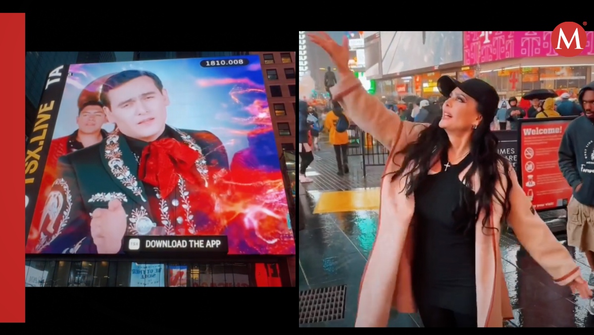 Maribel Guardia comparte video de Julián Figueroa en Times Square | ESPECIAL