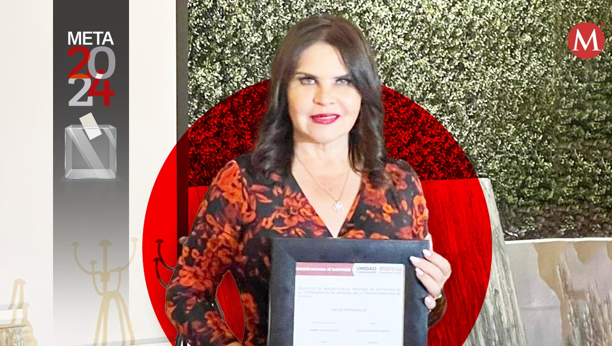 Norma Layón se registra en proceso interno de Morena en Puebla | Jesús Zavala | Diseño Milenio