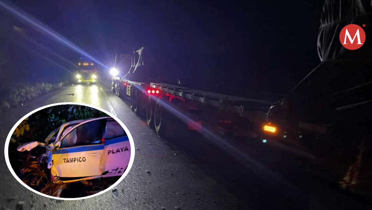 Accidente en la Tampico-Ozuluama deja dos personas lesionadas