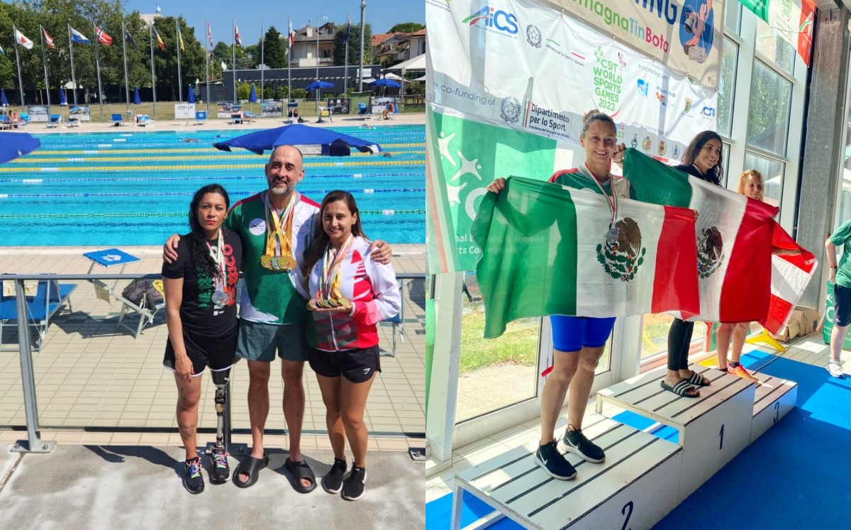 De las 28 medallas, 23 fueron en natación. (Especial)