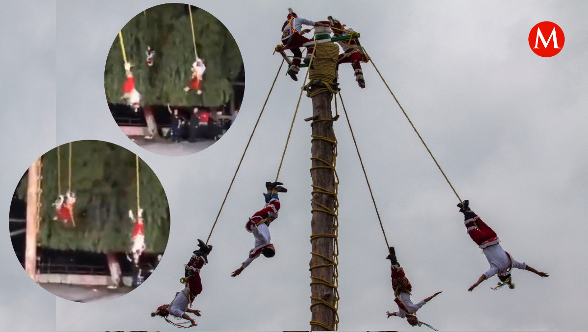 Voladores chocan contra árbol y entre ellos en Atlixco | Especial/ Diseño Milenio