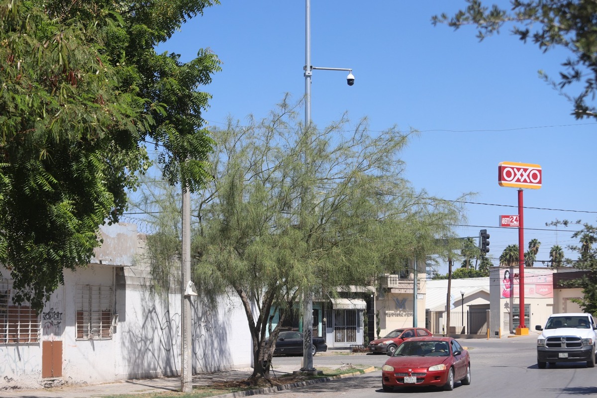Cámaras de videovigilancia en La Laguna de Durango. | Rolando Riestra