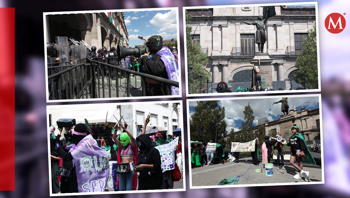 Cientos de mujeres se manifestaron en Toluca. | (Estado de México).