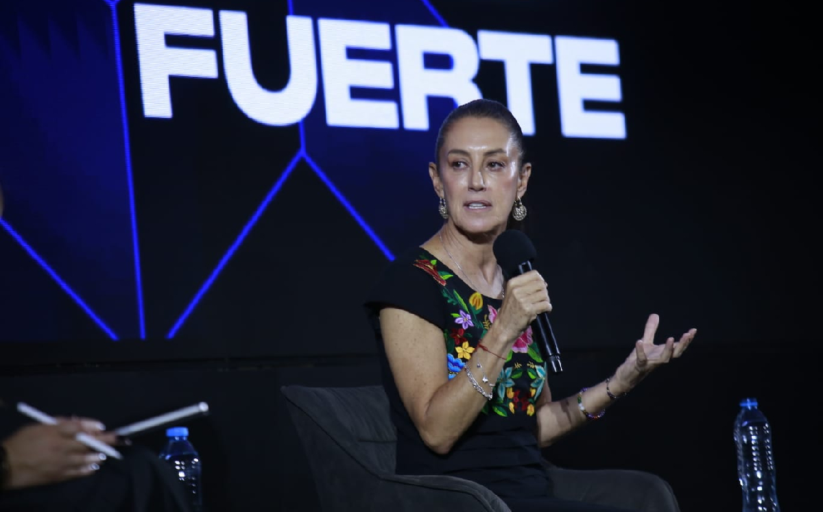 Claudia Sheinbaum en la reunión del foro de Grupo Expansión en Santa Fe. | Juan Carlos Bautista