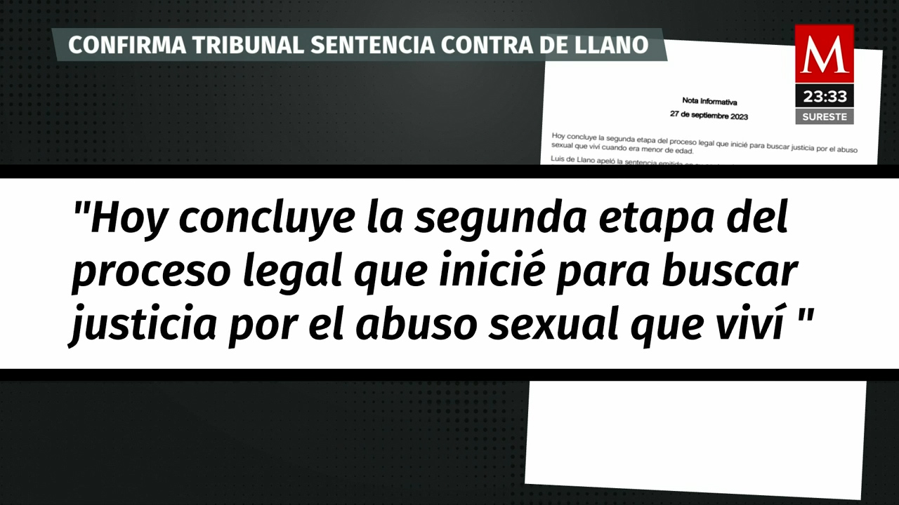 Sasha Sokol confirma sentencia contra Luis de Llano y un mensaje de esperanza