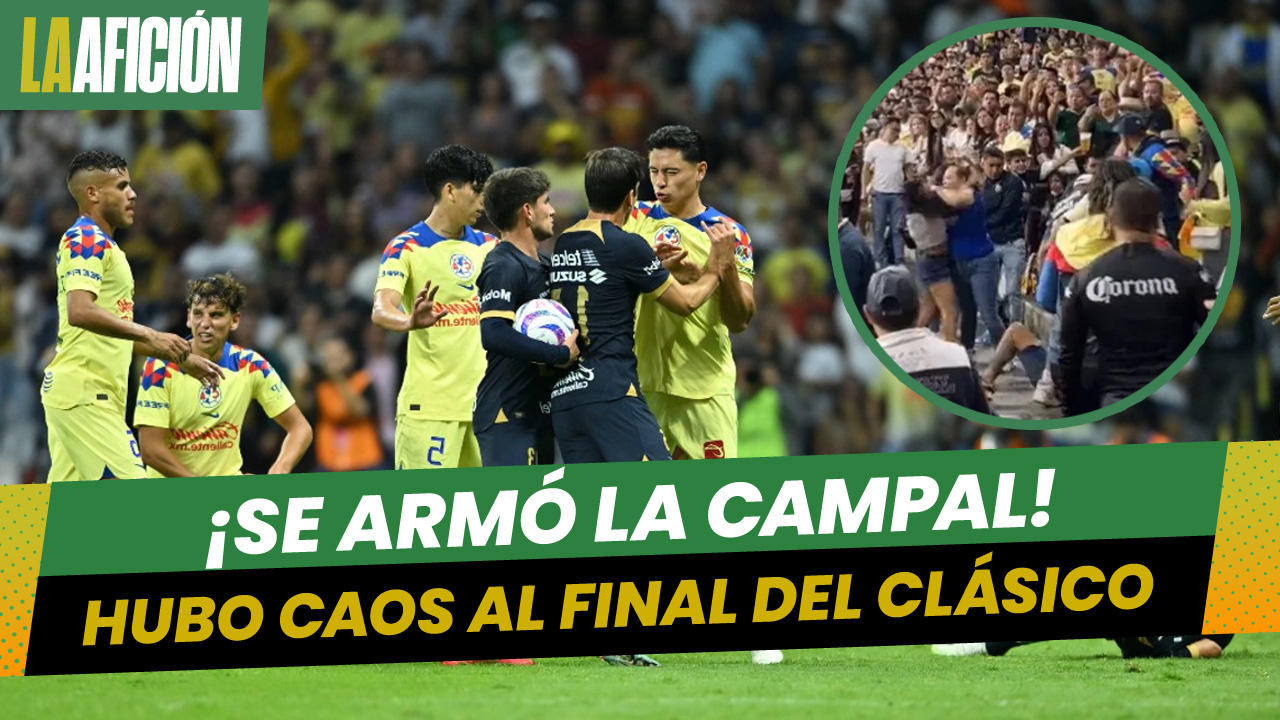 Aficionados del América golpearon a seguidores de Pumas en Clásico Capitalino