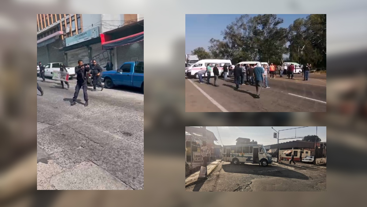 Los transportistas han atravesado sus unidades en los accesos al municipio.