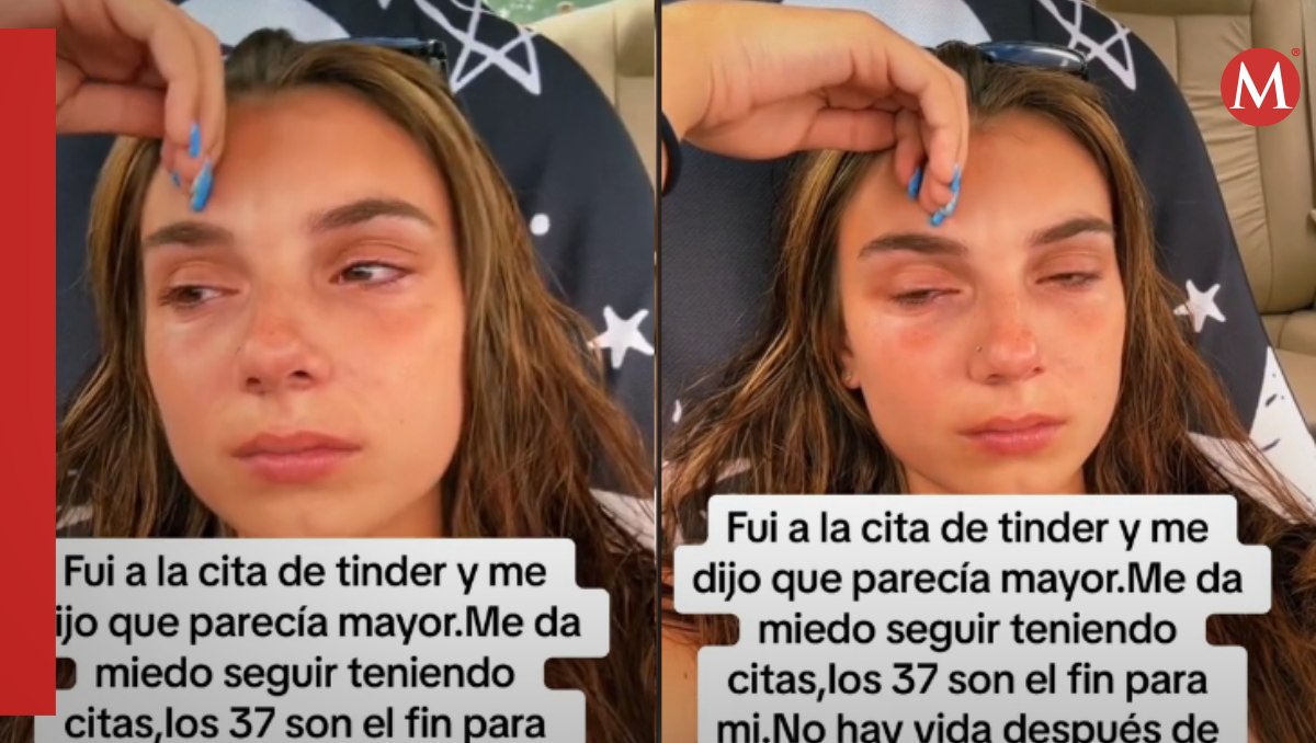 Mujer de 37 años llora por ser rechazada en Tinder | captura