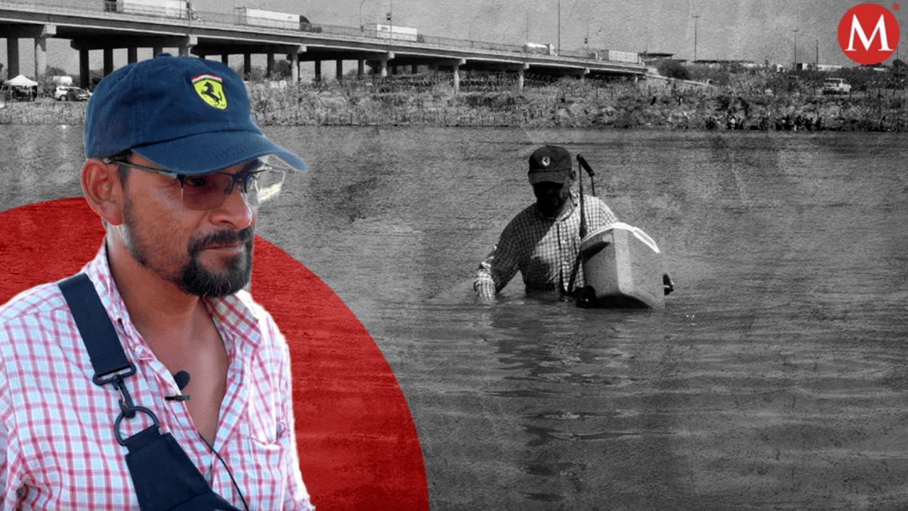Vendedor de paletas cruza el Río Bravo para vender 'bolis' a migrantes y a patrulla fronteriza