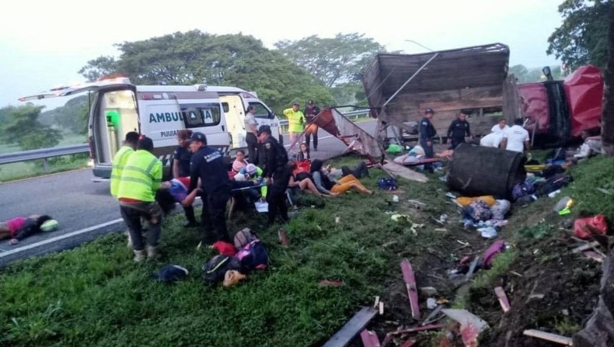 El accidente ocurrió en Pijijilpan, Chiapas | AFP