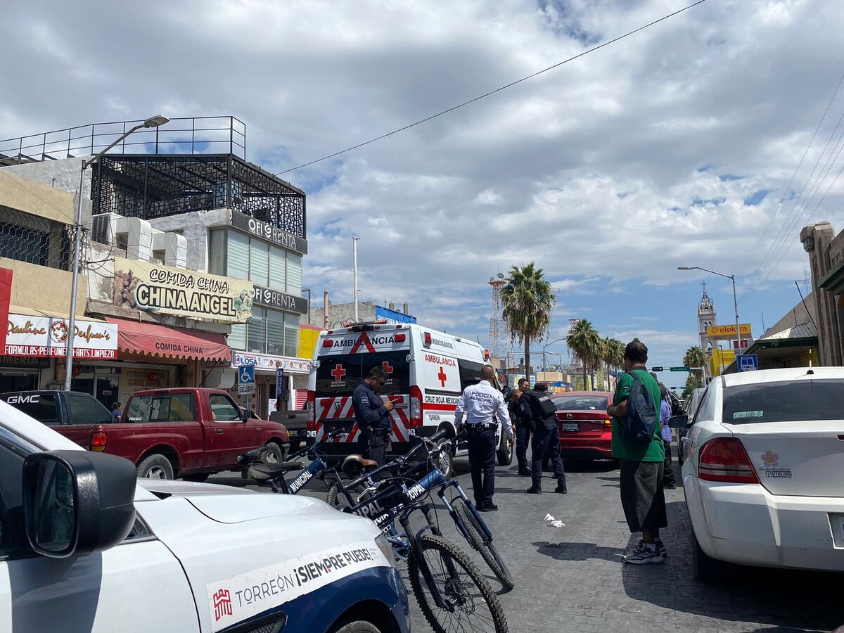 Los hechos ocurrieron en la avenida Juárez del Centro de Torreón.
