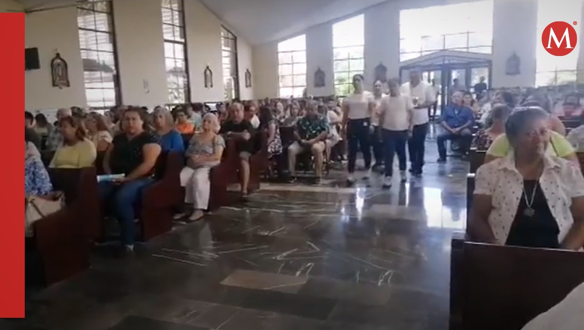 Iglesia de la Santa Cruz en Tamaulipas, previo a derrumbe.