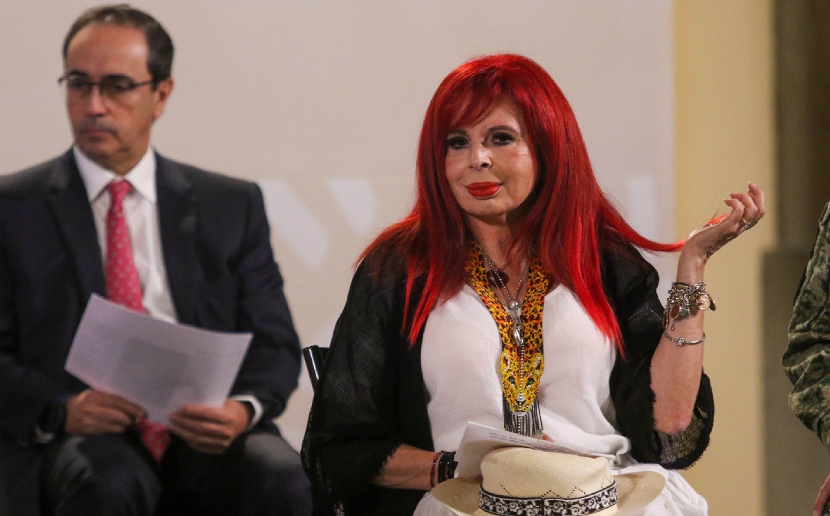Layda Sansores, gobernadora de Campeche, durante la conferencia mañanera de hoy. | Cuartoscuro