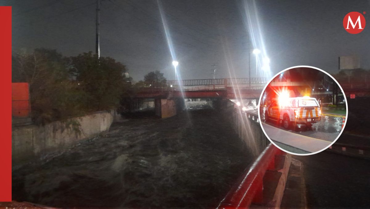 Lluvias en Nuevo León dejan autos varados y rescatan a tres jóvenes | Especial