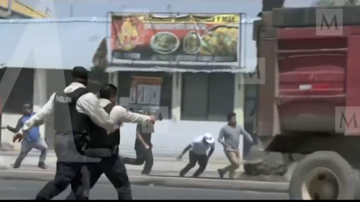 Reportan enfrentamiento entre policías y civiles en Edomex