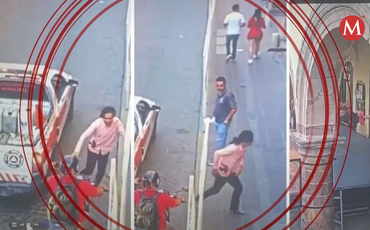 Exhiben videos de caída del regidor de Salvatierra