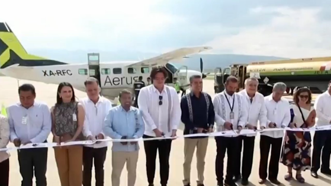 Inauguran nueva ruta aérea entre Chiapas y Tabasco