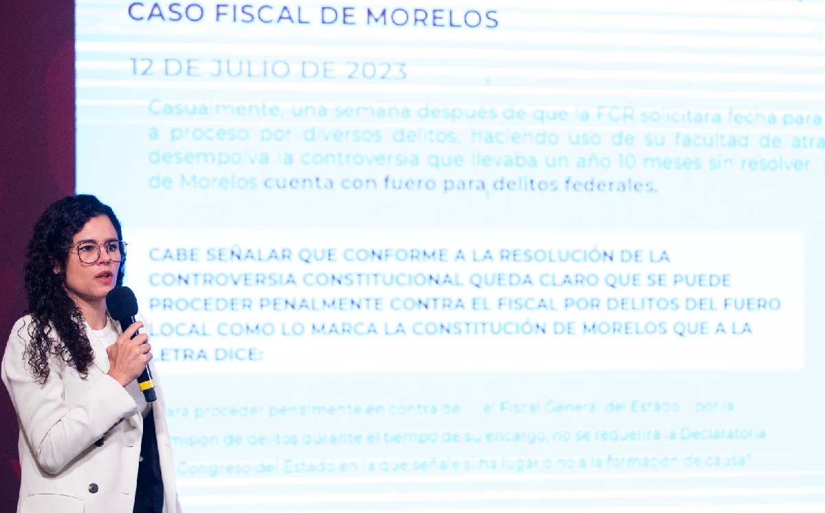 La secretaria de Gobernación presentó una serie de irregularidades del fiscal. | Cortesía