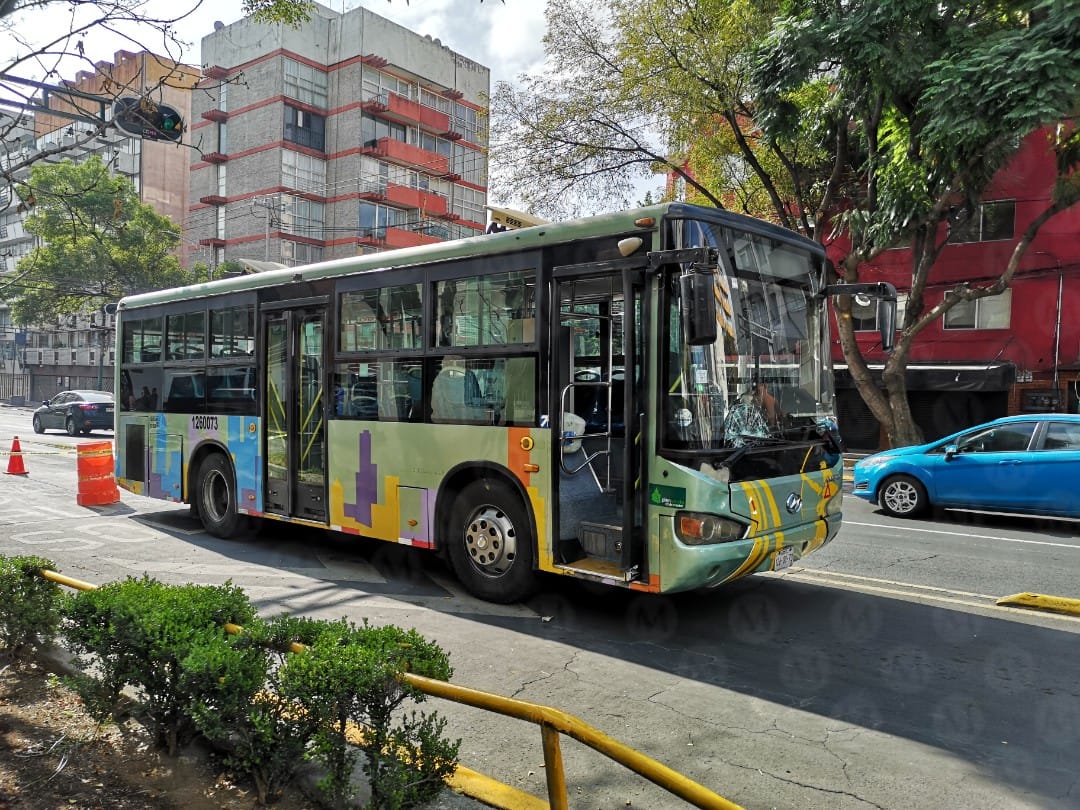 La unidad de transporte y la victima fueron acordonados por elementos de la SSC ( Foto: especial).
