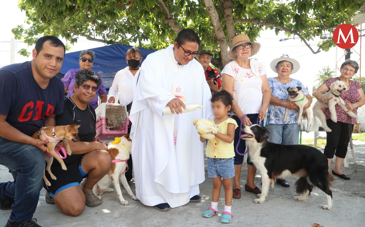Bendicen mascotas en Tampico por Día de Francisco de Asís. Foto: Yazmín Sánchez
