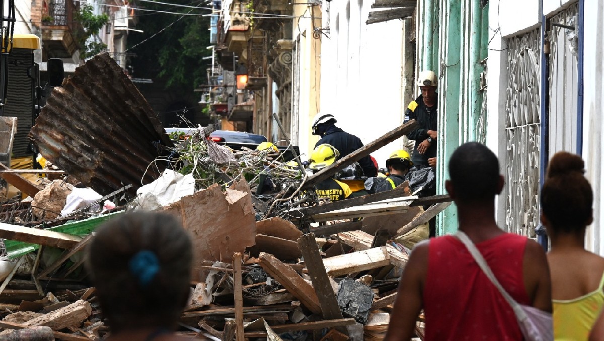 Derrumbe de edificio en La Habana| AFP