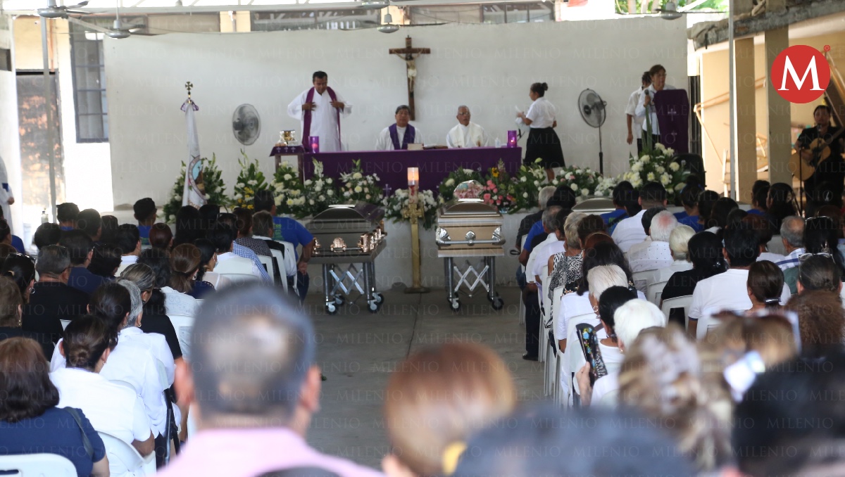Misa maestra Flor Gizel, víctima de derrumbe de iglesia. (Yazmín Sánchez)