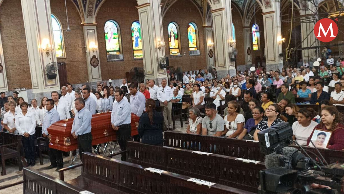 Misa para Martha Elizabeth, víctima de derrumbe en iglesia. (Sergio Sánchez)